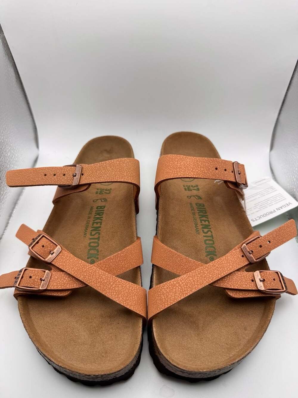Birkenstock Franca Vegan Birko-Flor Sandals in Pecan